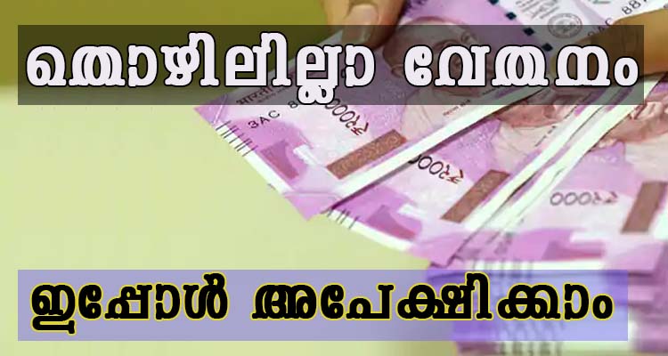 തൊഴിലില്ലാ വേതനത്തിന് ഇപ്പോൾ അപേക്ഷിക്കാം