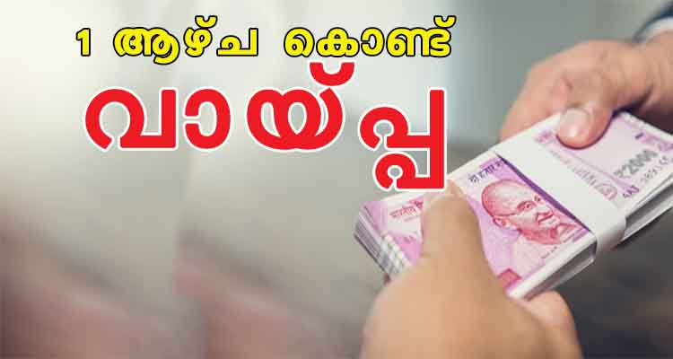 1 ആഴ്ച കൊണ്ട് വായ്‌പ്പ ലഭിക്കുന്ന സംസ്ഥാന സർക്കാർ പദ്ധതി