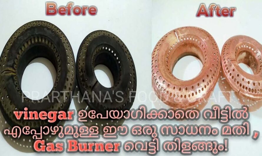 ഗ്യാസ് ബർണർ വൃത്തിയാക്കാൻ ഇനി വിനാഗിരി വേണ്ട!