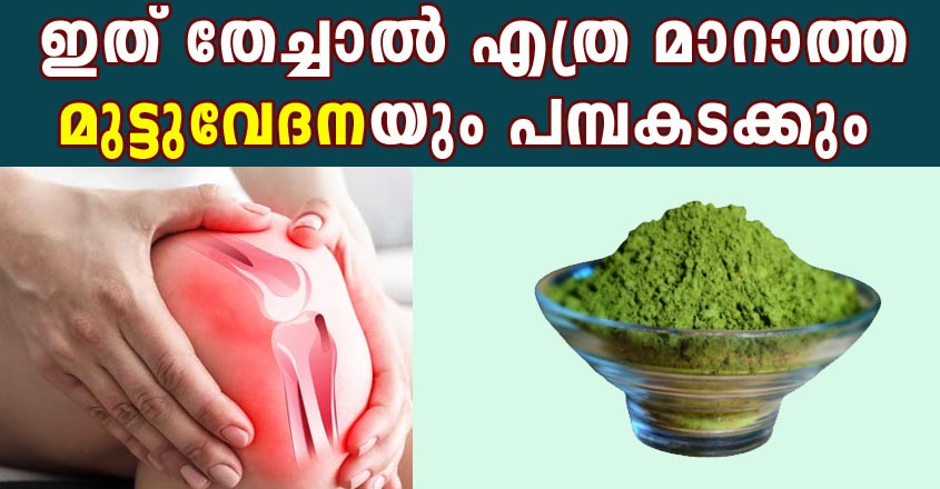 ഇത് തേച്ചാൽ എത്ര മാറാത്ത മുട്ടുവേദനയും പമ്പകടക്കും.
