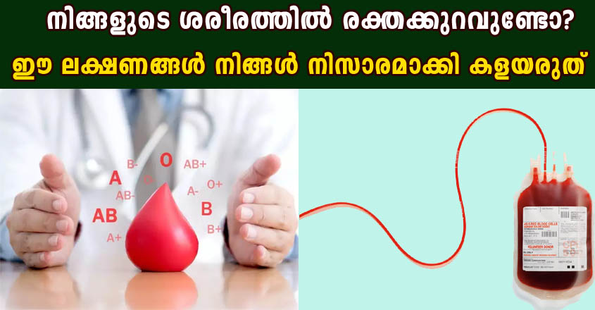 ഈ ലക്ഷണങ്ങൾ നിങ്ങൾക്കുണ്ടോ? എങ്കിൽ സൂക്ഷിക്കുക. നിങ്ങളുടെ ശരീരത്തിൽ രക്തക്കുറവുണ്ട്.